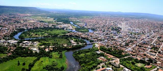 Vista aérea de Barreiras, na Bahia